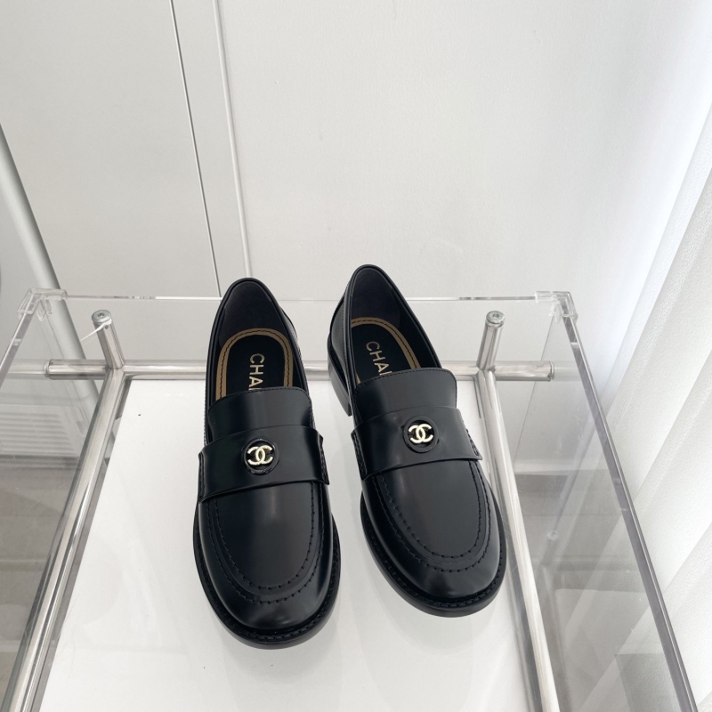 Ch*el leather shoes